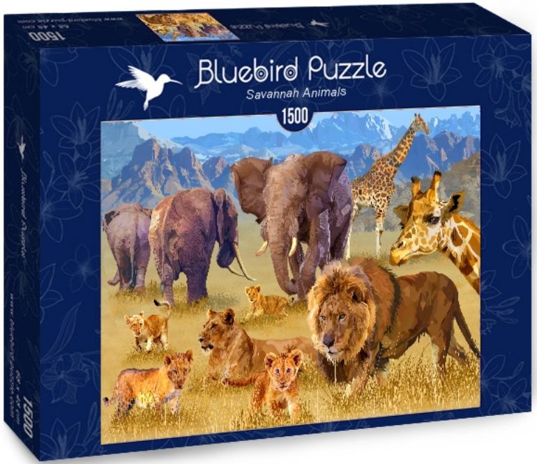Savannah Animals - Bluebird - 70419 - 1500 pezzi.