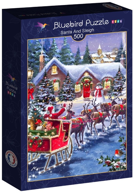 Santa and Sleigh - Bluebird - 90519 - 500 pezzi .
