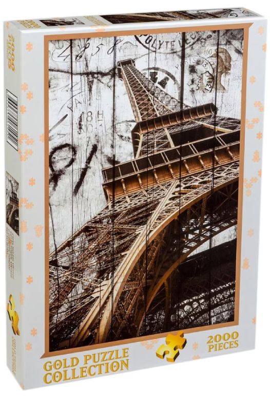 Vintage Eiffel Tower - Gold Puzzle - 61451 - 2000 pezzi.