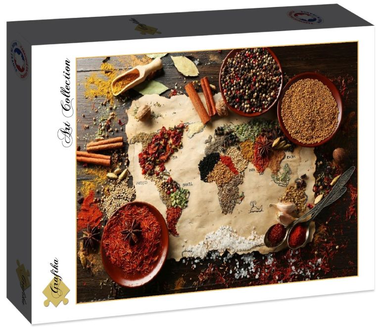 Carte du Monde en Epices - Grafika - F-30064