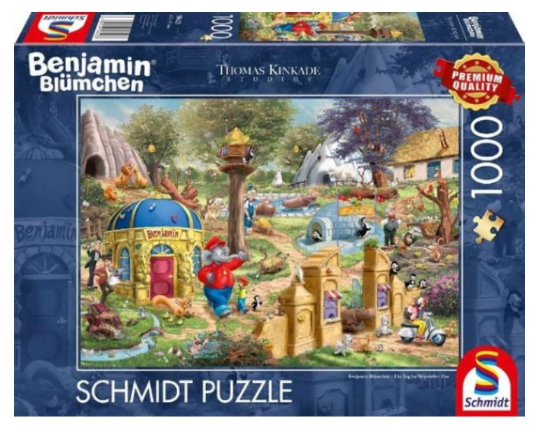 Benjamin Blümchen - ein Tag im Neustädter Zoo - Schmidt - 58423 - 1000 pezzi.