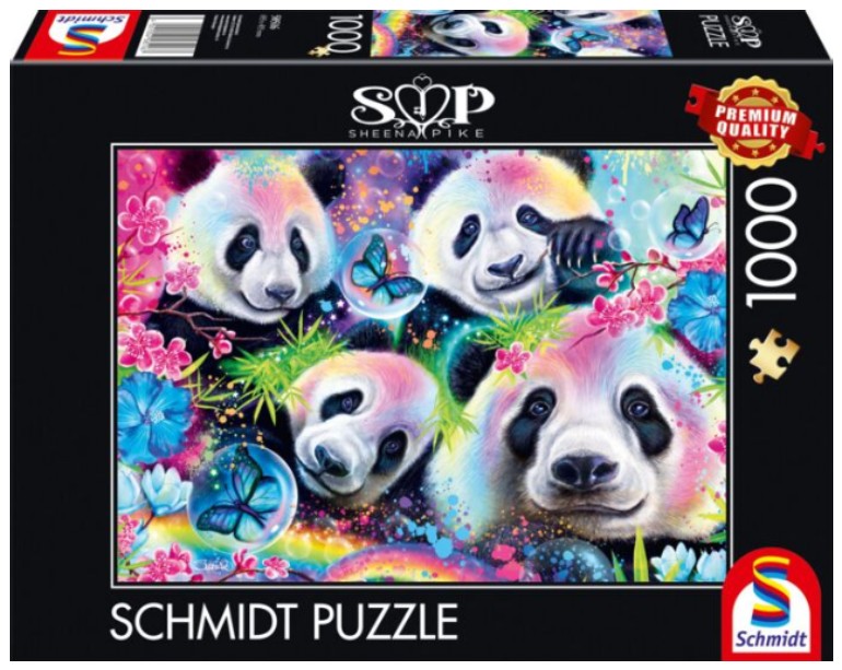 Rainbow Pandas - Schmidt - 58516 - 1000 pezzi.