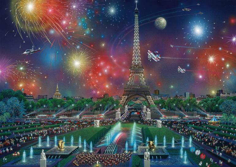 Fireworks at the Eiffel Tower - 59651 - 1000 pz