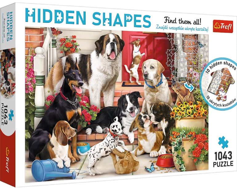 Hidden Shapes: Doggy Fun - Trefl - 10675 - 1043 pezzi.