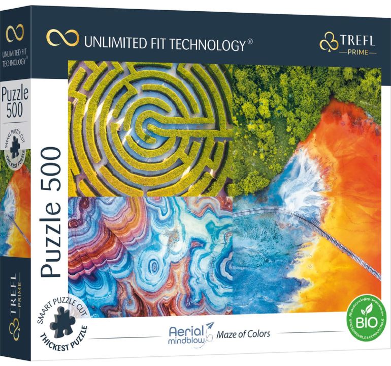 Labirinto di colori - Trefl Prime Unlimited Fit Technology - 37460 - 500 pezzi.