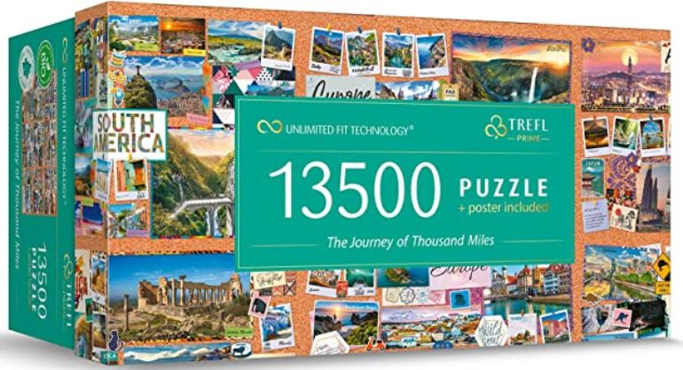 Il viaggio di mille miglia - Trefl Prime Unlimited Fit Technology - 81025 - 13500 pezzi.