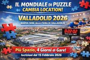 Il Mondiale di Puzzle cambia location: nel 2026 spazio a una sede più grande e spettacolare