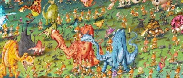 &quot;I dinosauri&quot; di François Ruyer per Grafika